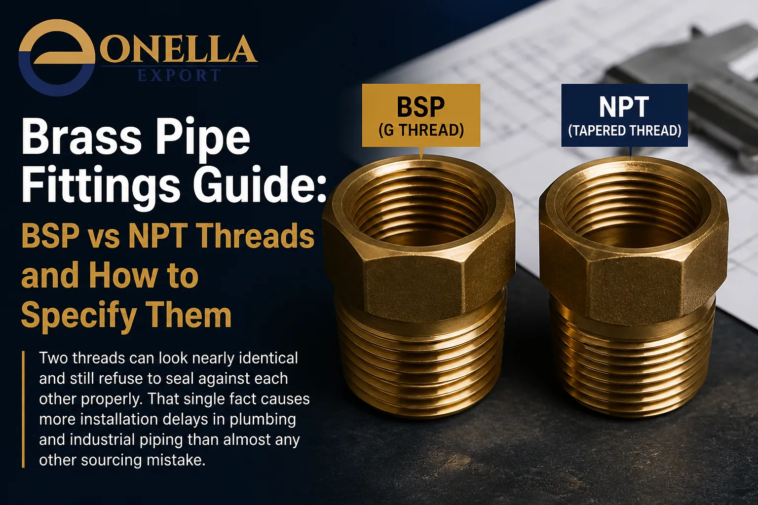 Brass Pipe Fittings Guide: BSP vs NPT Threads and How to Specify Them